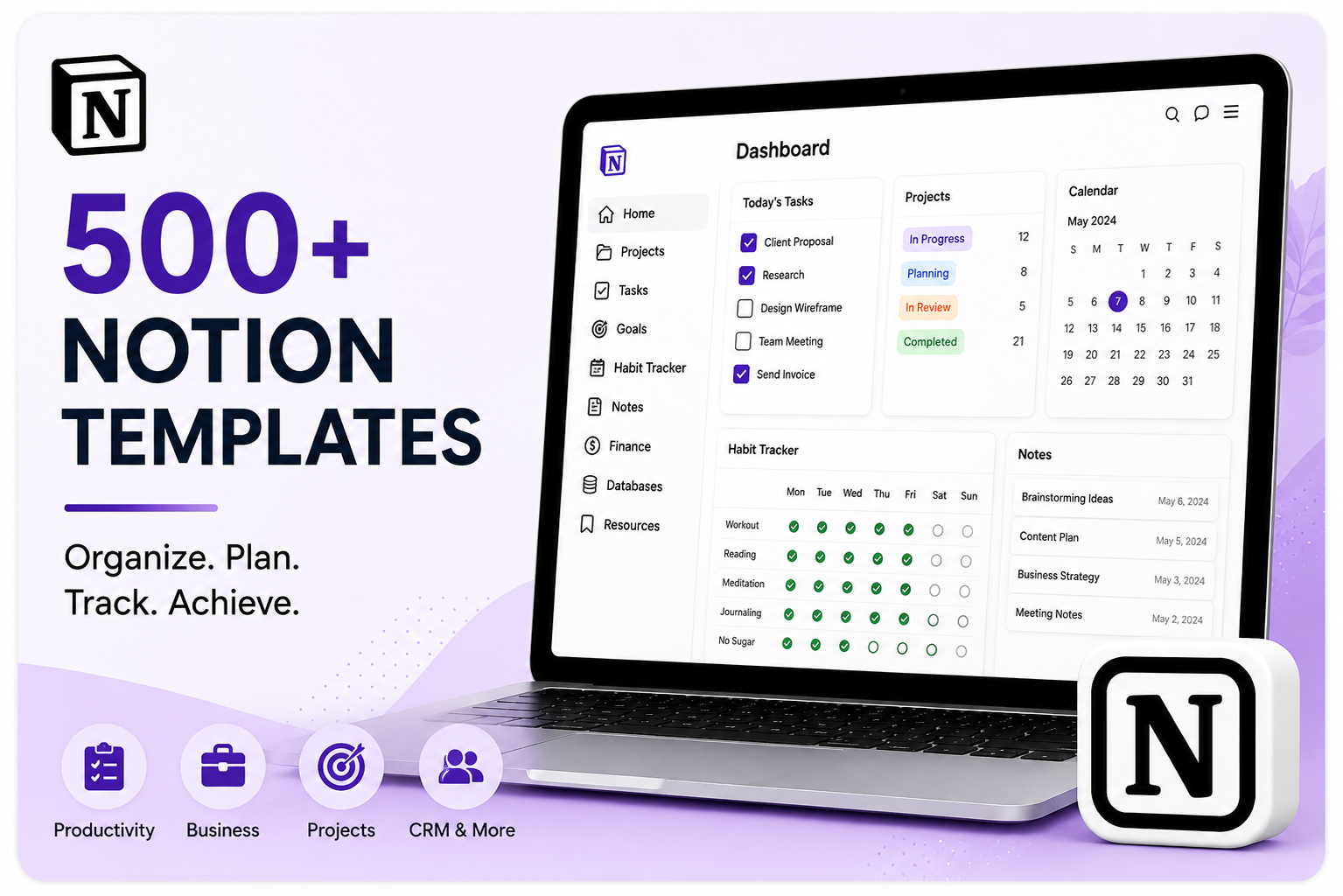 Digital Products 500+ Notion Templates