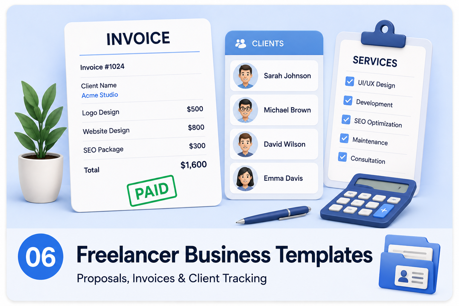 Freelancer Business Templates